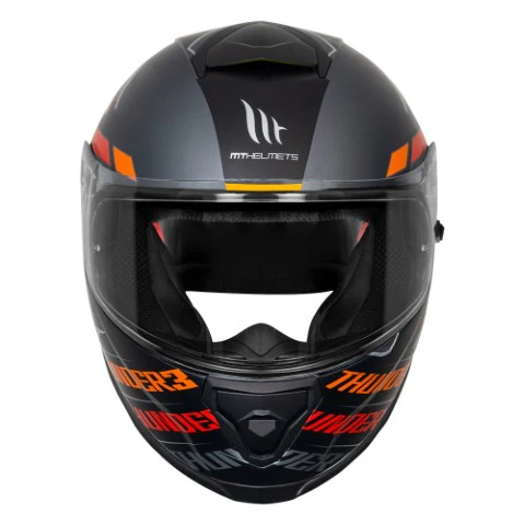 MT Thunder 3 Pro Damer Matt Black Red Helmet - Image 5
