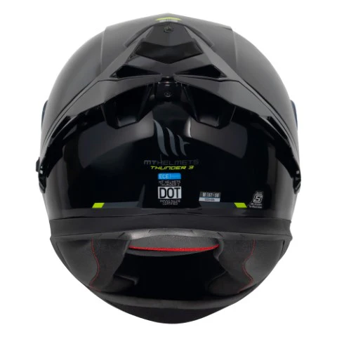 MT Thunder 3 Pro Helmet - Solid Gloss Black - Image 4