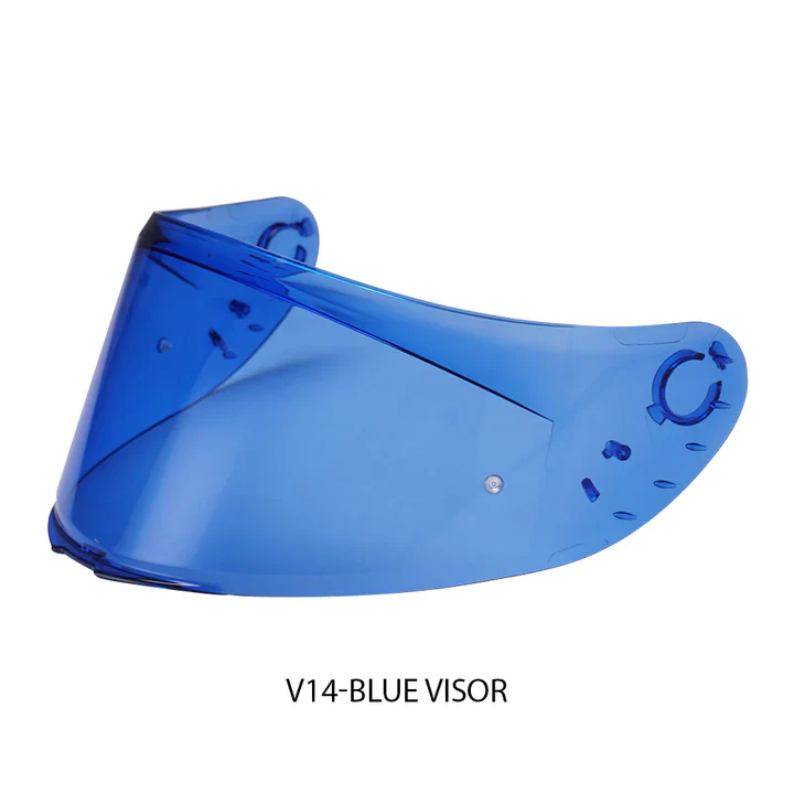 MT - V14 Pin-Lock Ready Blue HD Visor