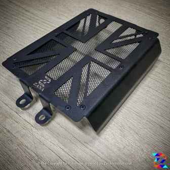 New UK Flag Radiator Grill All Black for GT/Interceptor 650- ZANA - ZI-8099 - Image 3
