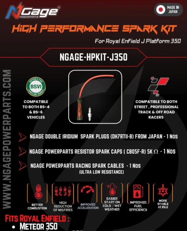 N-Gage Powerparts Spark Kit for Royal Enfield J Platform 350 - Image 3