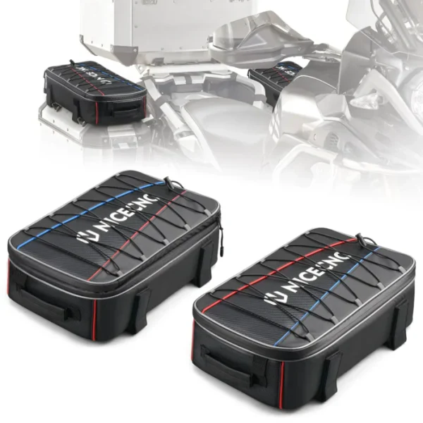 NiceCNC – 2PCS Motorcycle Rear Side Box Pannier Lid Top Luggage Bags for BMW - Image 3