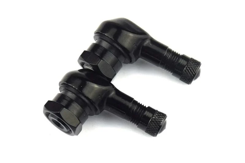 Own Your Adventure-Tyre pressure Valve 90 Stem Aluminium (Black)-OY 23190BK
