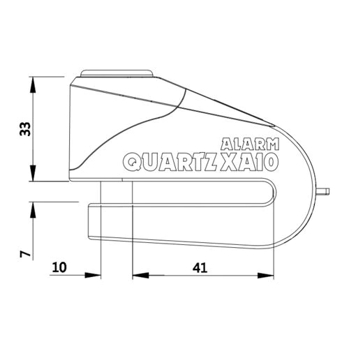 Oxford Quartz Xalo XA10 Alarm Disc Lock (10mm) - Image 2