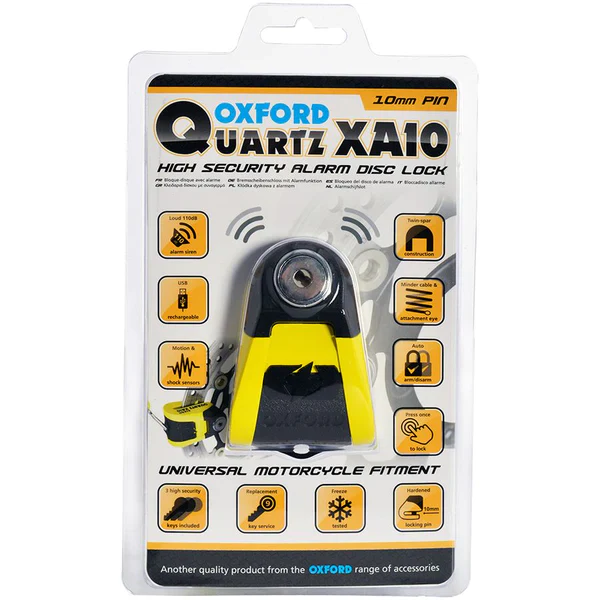 Oxford Quartz Xalo XA10 Alarm Disc Lock (10mm) - Image 3