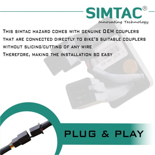 SIMTAC Plug &amp; Play Hazard Module [V4.0] for Royal Enfield Classic-RES-WS4 - Image 2