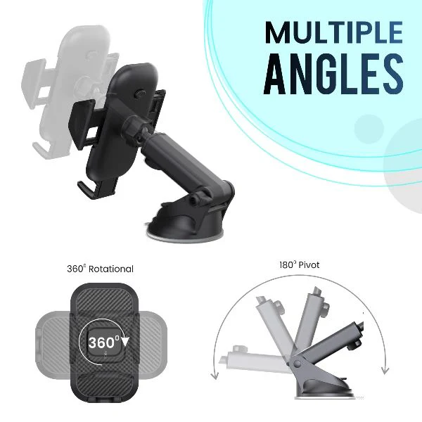 Portronics-Clamp M Car Mobile Holder (POR 116) - Image 5