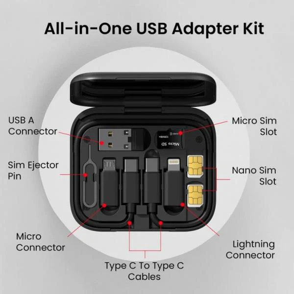 Portronics Snapcase-Multipurpose Charging Cable & Connector - Image 4