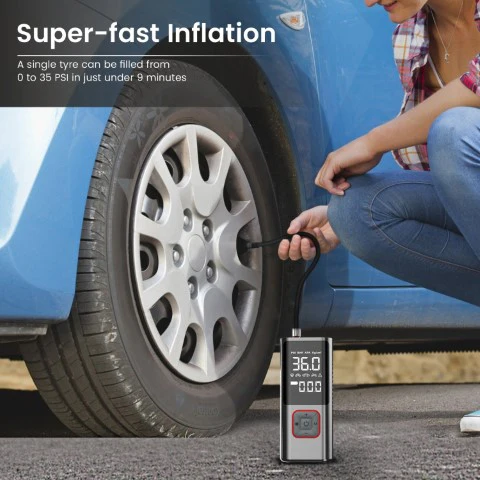 Portronics Vayu 2.0 Rechargable Tyre Inflator - Image 11
