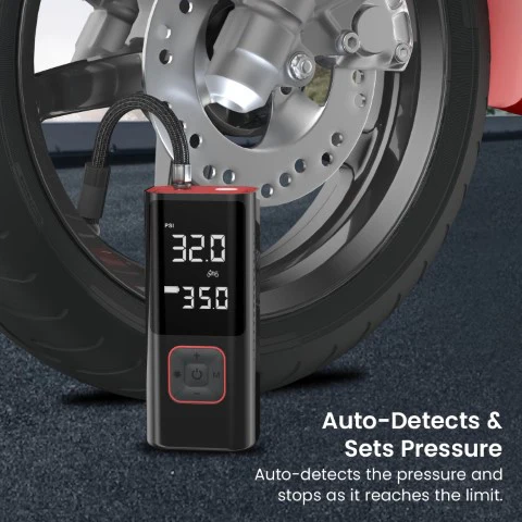 Portronics Vayu 2.0 Rechargable Tyre Inflator - Image 5
