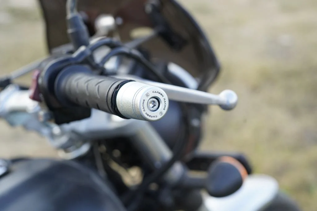 Carbon Racing Aluminum Bar End Slider for Honda CB 350 Highness and CB 350 RS (2024) - Mirror Polish - Image 2