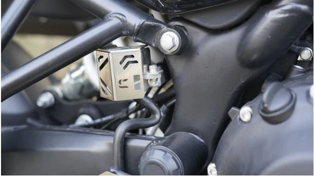 Premium Rear Brake Reservoir Protector for - SS - Carbon Racing For HIMALAYAN 450