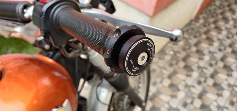 Pro-Spec Easy Cruz (Black) for Royal Enfield Interceptor 650 – ECZ008-B-L (Left Side Bar End Replacement Only) - Image 2