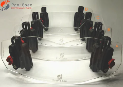 ProSpec Easy Ride Windshield Extender Clip-on - Triumph Tiger 800 OE Short Screen - Image 3