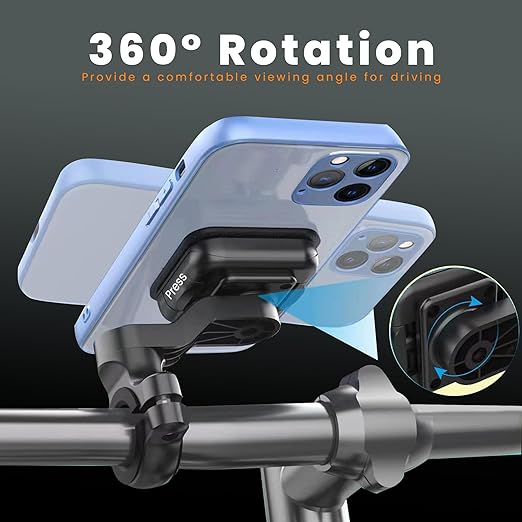 Quick Lock GEN-1 Motorcycle Mobile Holder with In-built Magnetic Lock Technology Handlebar - Image 7