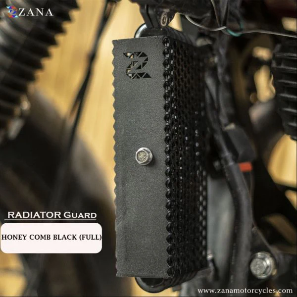 Radiator Guard Honeycomb Black (Full) Himalayan BS-3/4/6 - ZI-8206 - Image 3