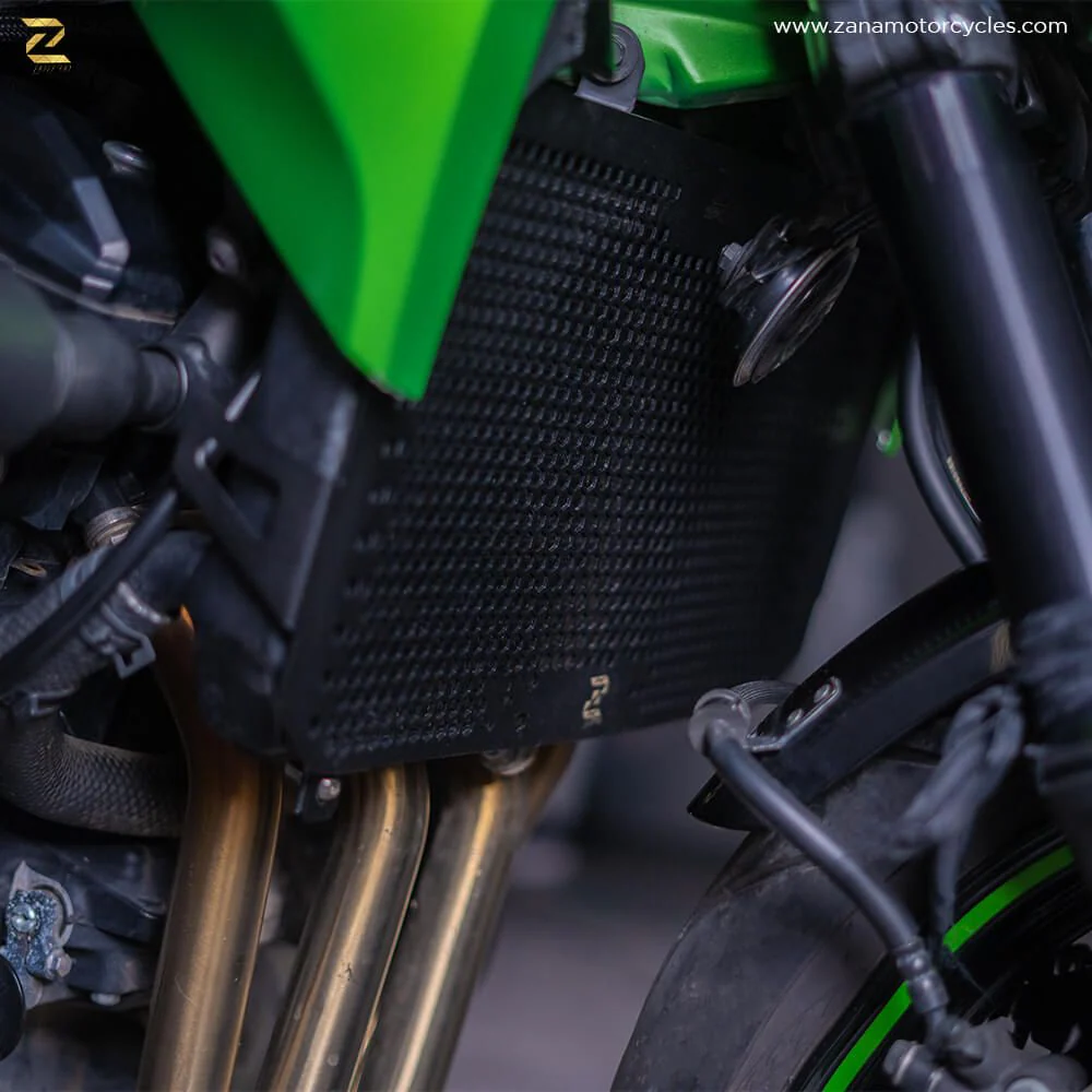 Radiator Guard Honeycomb Black Texture For Kawasaki Z-900