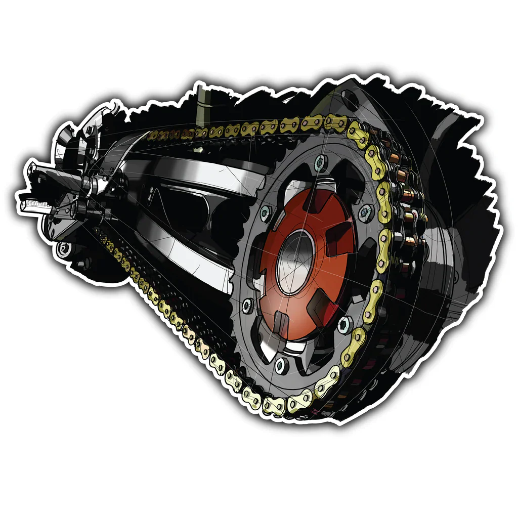 Rag Wheel Sticker - Wander Looms