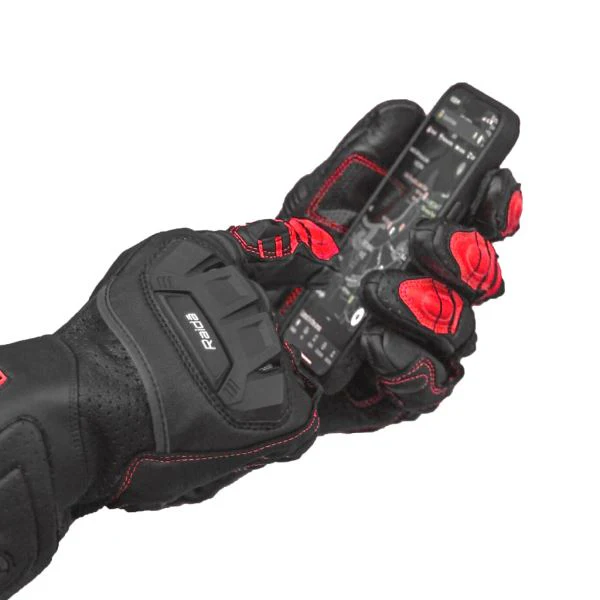 Raida AeroPrix Motorcycle Gloves (Red) - Image 7