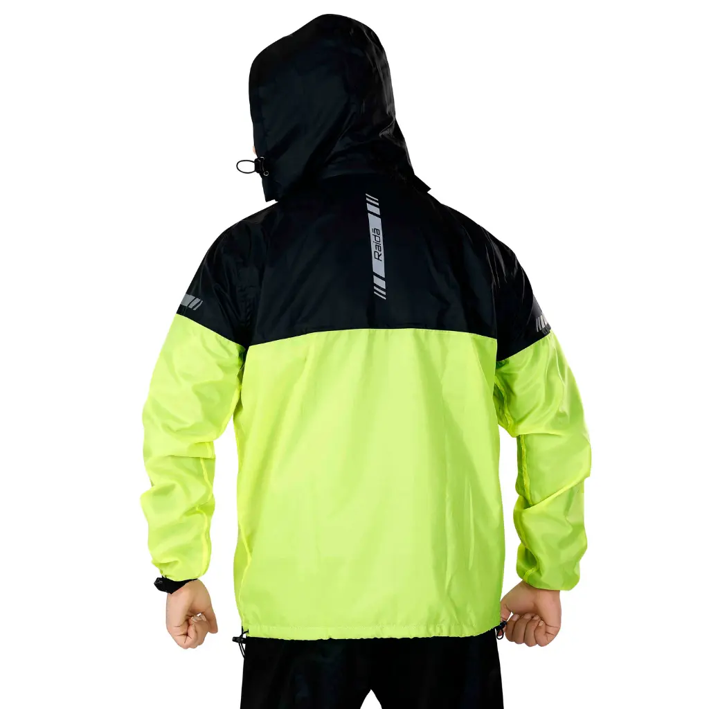 Raida Drymax 10K Rain Jacket | Hiviz-Black - Image 5