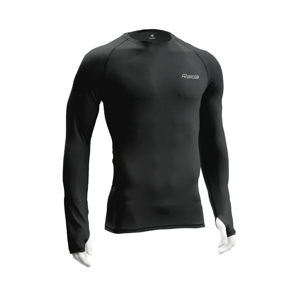 Raida High Performance Base Layer-Top (Black) - Image 2