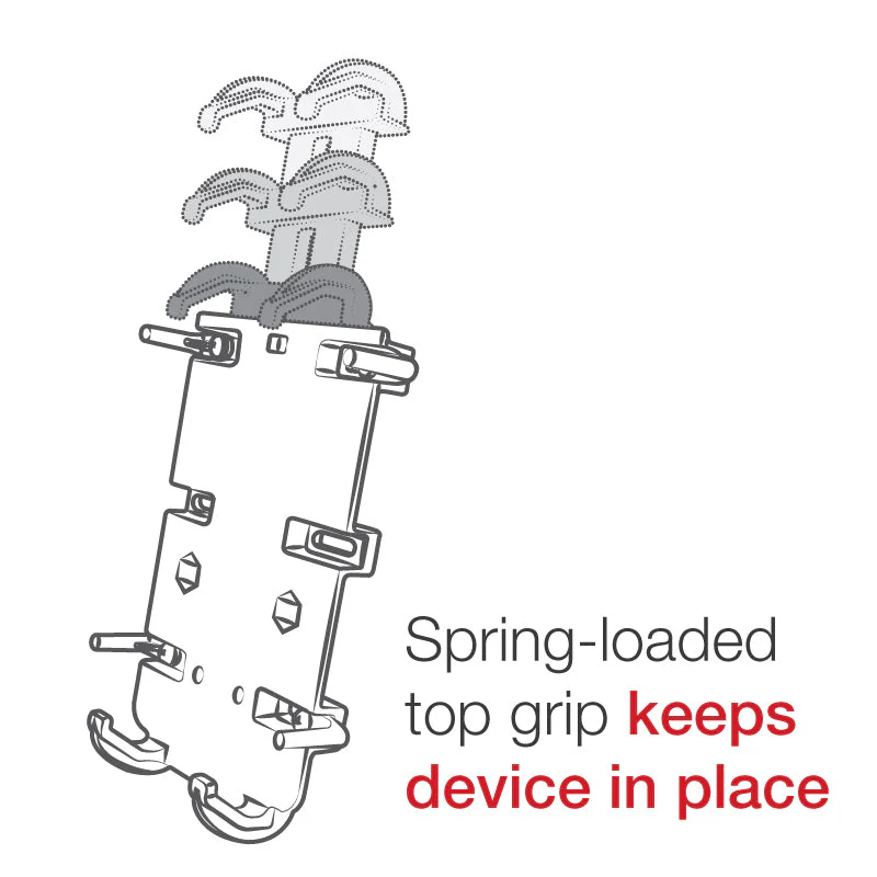 RAM Mounts Quick-Grip XL Spring Loaded Cradle with Ball (RAM-HOL-PD4-238AU) - Image 8
