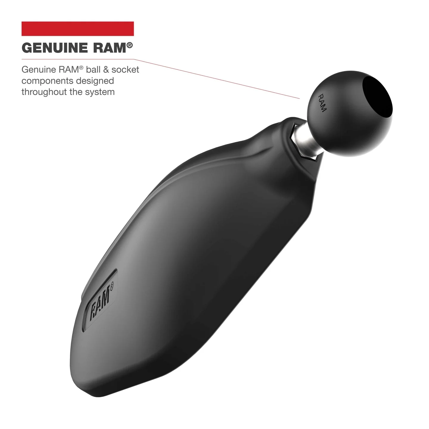 RAM Tough-Mirror Left &amp; Right Mirrors with Ball - RAM-B-465RL - Image 5