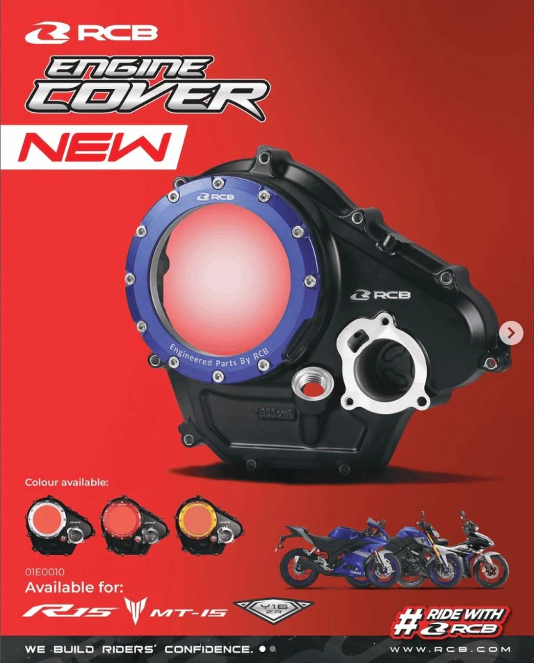 RCB Engine Cover R15V3 MT15 01E0010 ( GOLD ) - Image 3