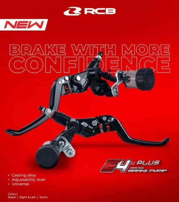 RCB Master Brake Pump E4+ Rh15mm-BK (01BP063B)
