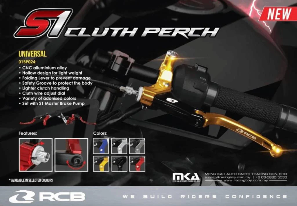 RCB Master Brake Pump S1 (LH) Cable Only S1 Clutch Perch 01BP024 ( TITANIUM ) - Image 4