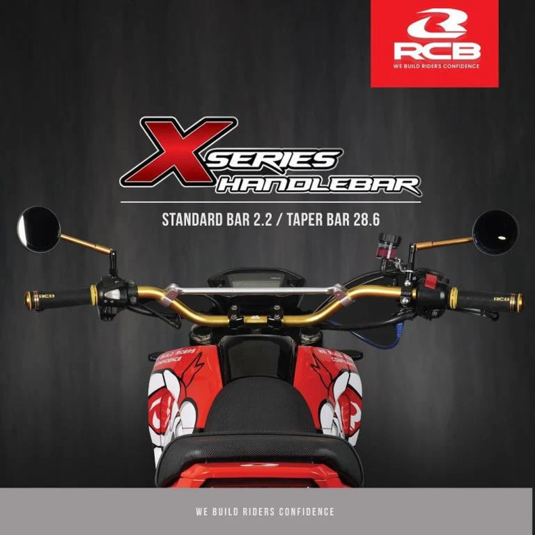 RCB X-Series Handlebar (Standard Bar 22.2mm) Silver - 01HB011S