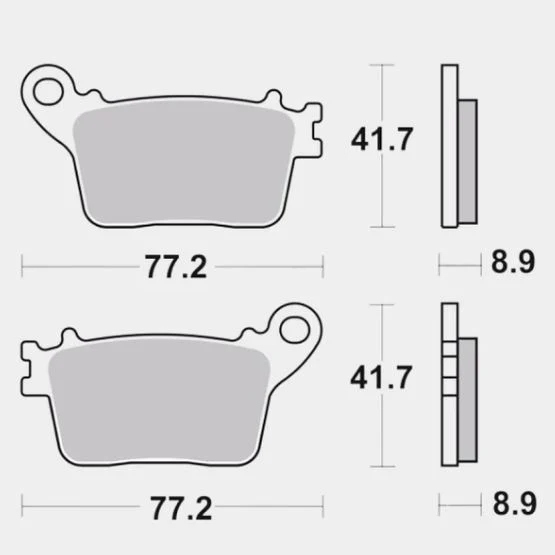 Rear Brake Pads Sintered - Brembo - 07HO59SP - Image 2