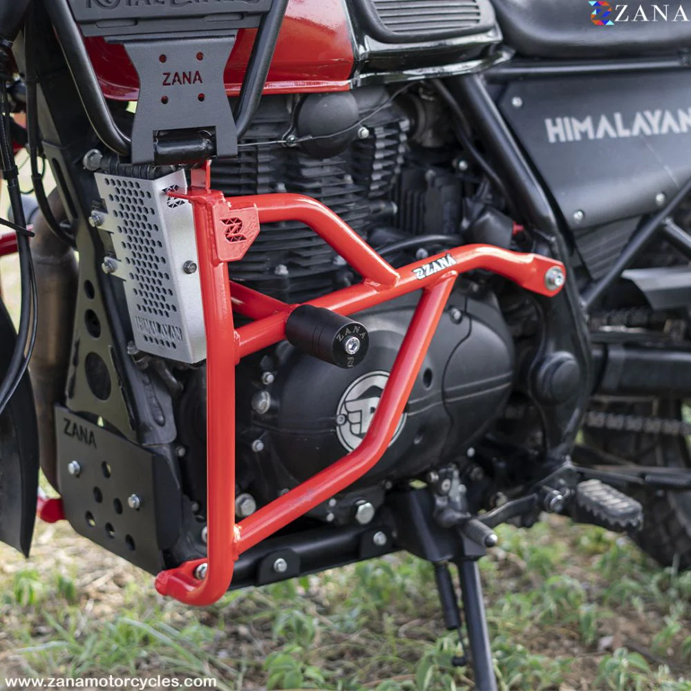 Red Leg Guard with Slider for Himalayan BS6(2021-22) by ZANA - ZI-8215 - Image 2