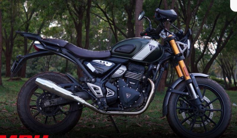 Red Rooster Performance-Blaze Premium Exhaust System for Triumph Scrambler 400X (Matte) - Image 5
