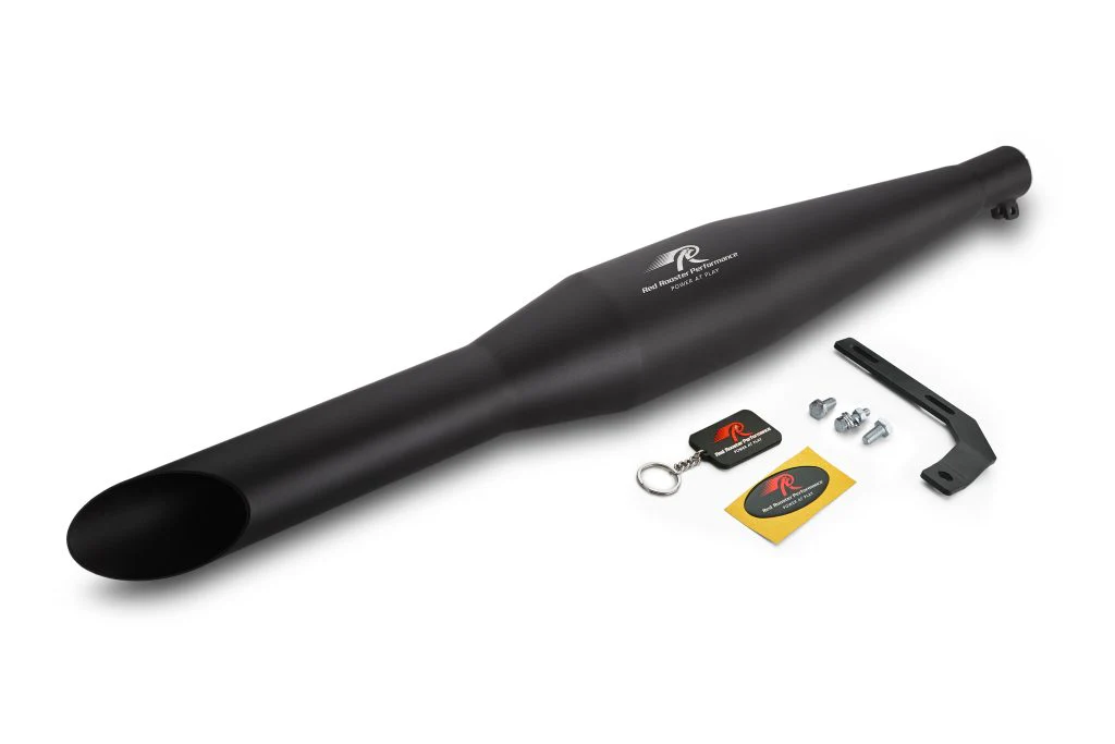 Red Rooster Rumbler–Black Matte Exhaust for Royal Enfield Bullet 500 (pre-2023 model)