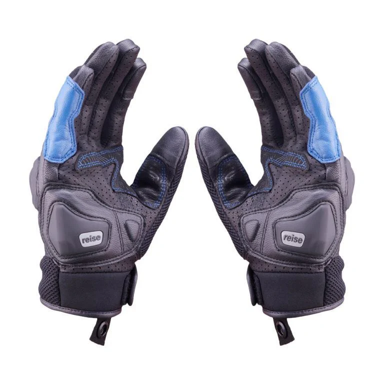 Reise Moto Austra Riding Gloves - Blue - Image 2