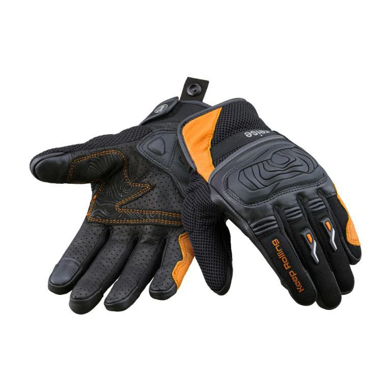 Reise Moto Austra Riding Gloves - Orange - Image 8