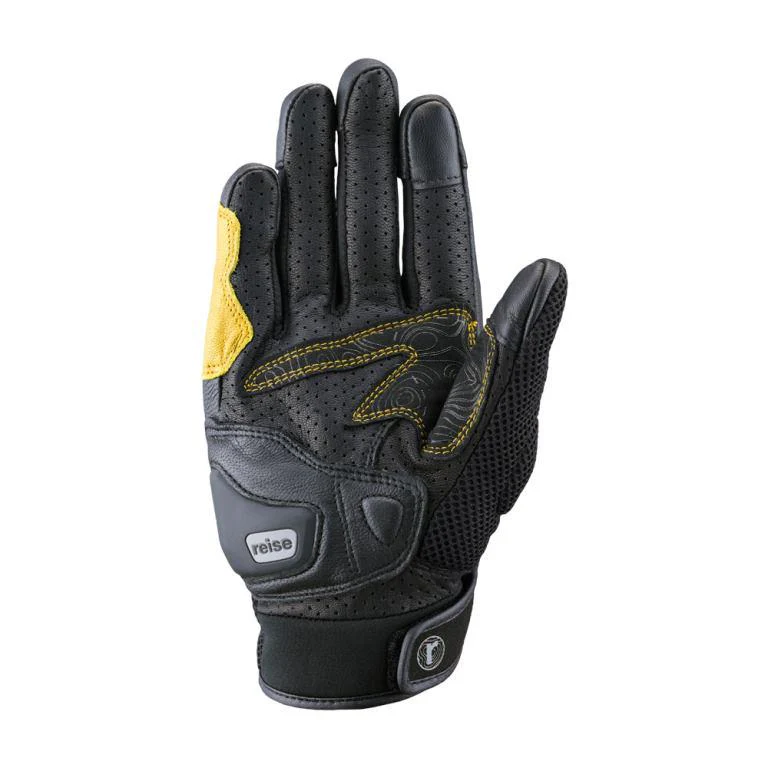 Reise Moto Austra Riding Gloves - Yellow - Image 6