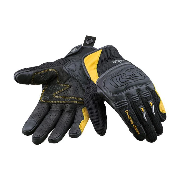 Reise Moto Austra Riding Gloves - Yellow - Image 8