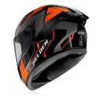 Reise Moto Helden Helmet - Orange / Black Gloss - Image 3