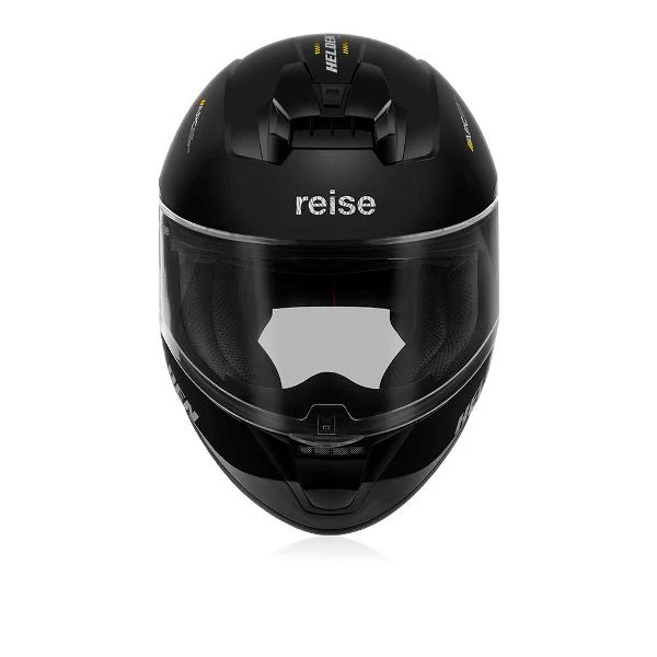 Reise Moto Helden Helmet - Solid Black Gloss - Image 2