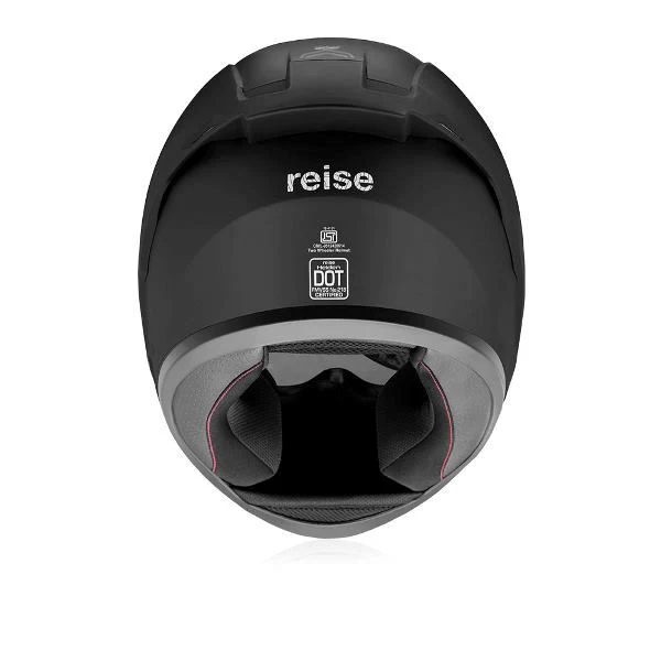 Reise Moto Helden Helmet - Solid Black Matte - Image 6