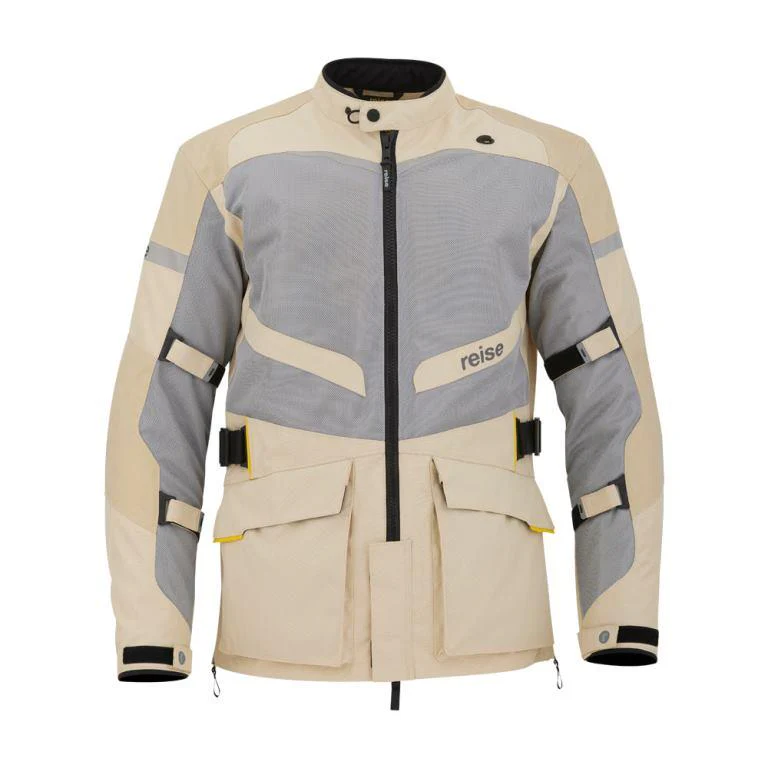 Reise Moto Pine Air Summer Adventure Touring Jacket - Beige - Image 2