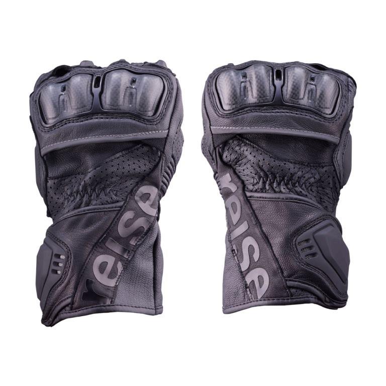 Reise Moto Rhodes Full Gauntlet Gloves - Black - Image 4