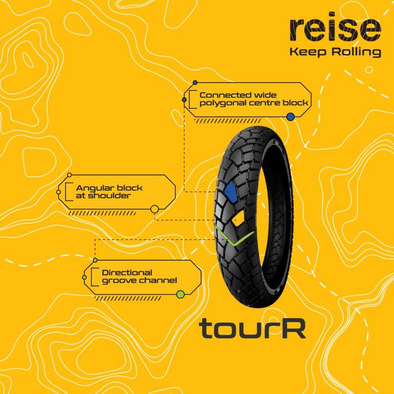 Reise Moto tourR 110/90-19 62P Rear Tubeless Tyre - 3601350122 - Image 2