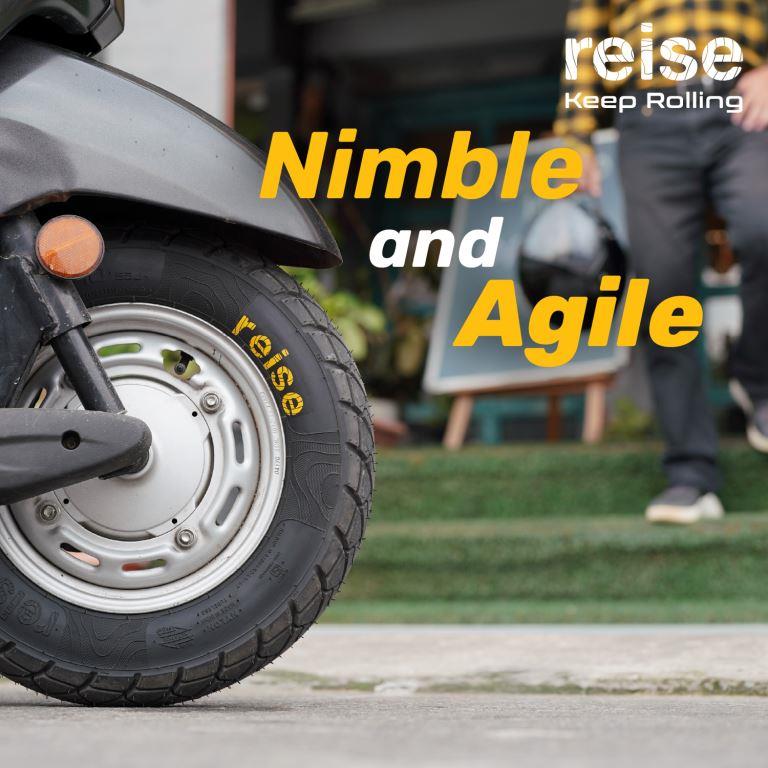 Reise Moto twistR 90/100-10 53J Front/Rear Tubeless Tyre - 3602010732 - Image 4