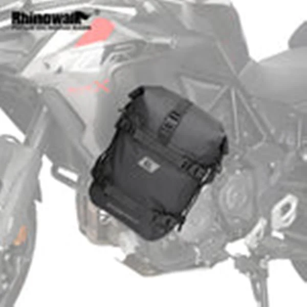 Rhinowalk 30L Motorcycle Black Backpack Waterproof Motorbike Seat Tail Bag Side Saddle Duffle Dry Bag for Motorcycle (MT2230) - Image 10
