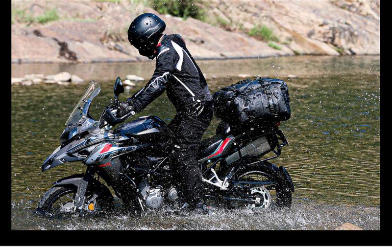 Rhinowalk 30L Motorcycle Black Backpack Waterproof Motorbike Seat Tail Bag Side Saddle Duffle Dry Bag for Motorcycle (MT2230) - Image 6