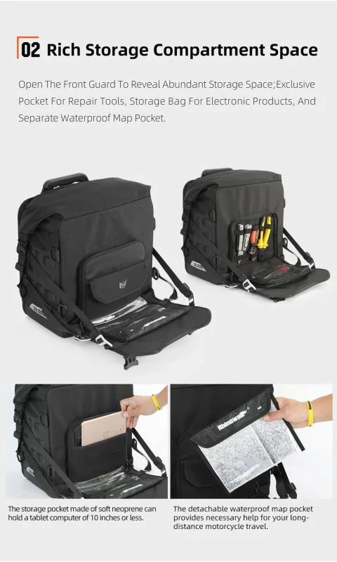 Rhinowalk 35L Motorcycle Quick Release Side Pannier Bag - MJX2004 - Image 3