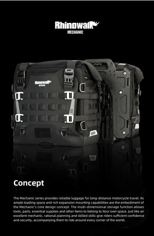 Rhinowalk 35L Motorcycle Quick Release Side Pannier Bag - MJX2004 - Image 4